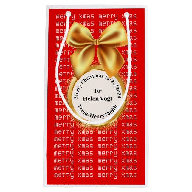 BOLSA DE REGALO PEQUEÑA XMAS GIFT BAG (Anverso)