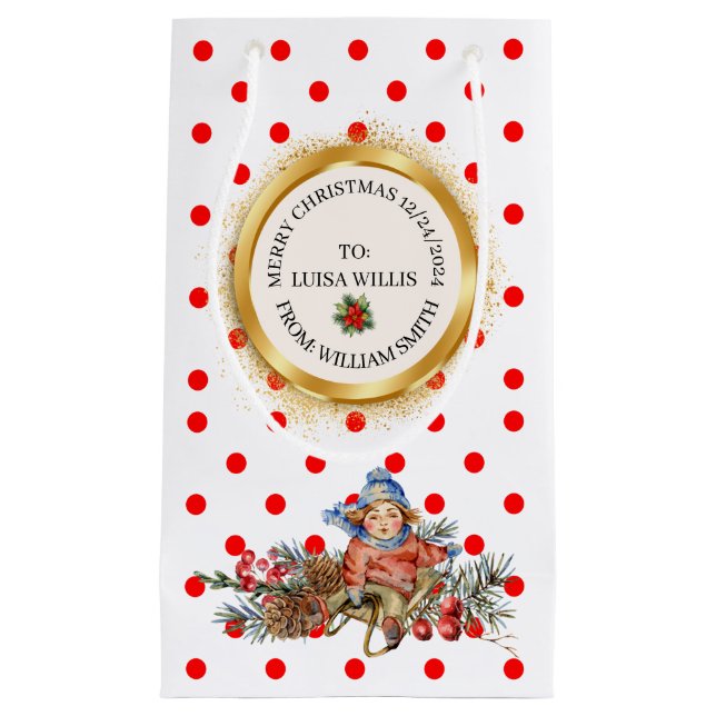 BOLSA DE REGALO PEQUEÑA XMAS GIFT BAG (Anverso)