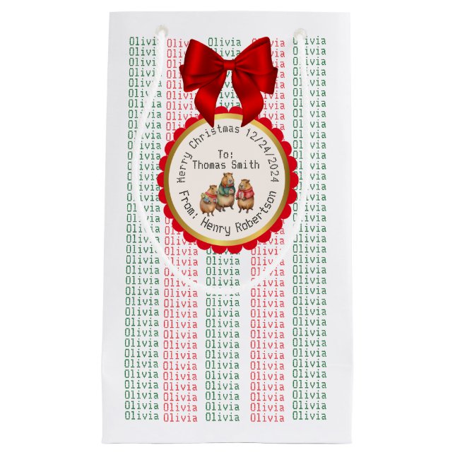 BOLSA DE REGALO PEQUEÑA XMAS GIFT BAG (Anverso)