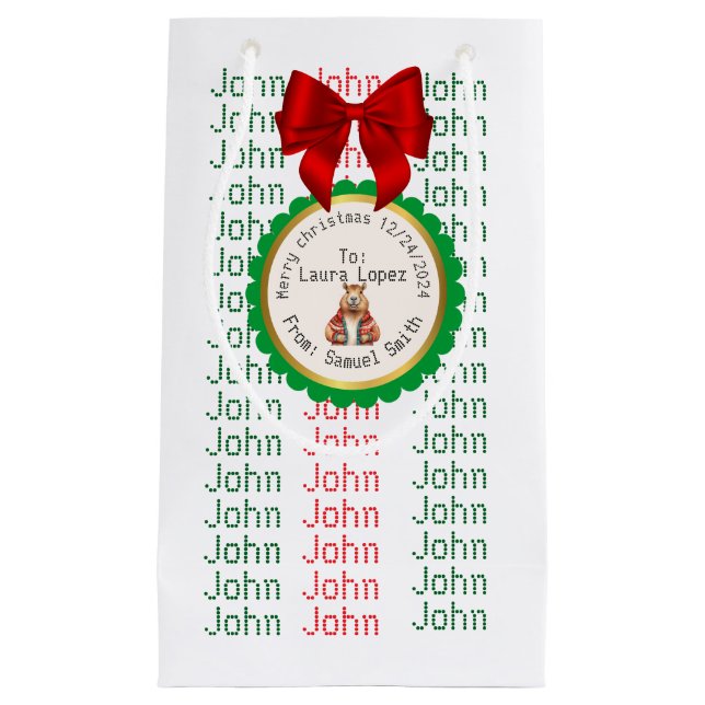 BOLSA DE REGALO PEQUEÑA XMAS GIFT BAG (Anverso)