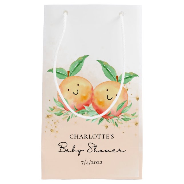 Bolsa de regalo pequeña y dulce de duraznos pequeñ (Anverso)