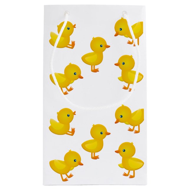 Bolsa De Regalo Pequeña Yellow Baby Chicks Gift Bag (Reverso)