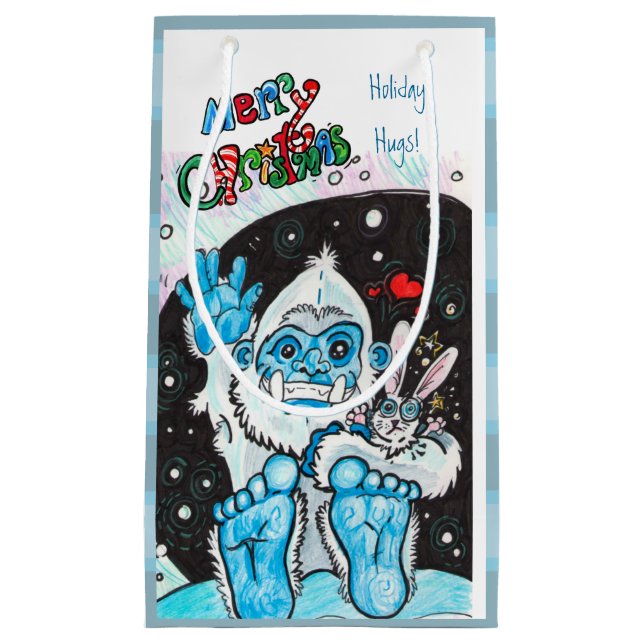 Bolsa De Regalo Pequeña Yeti Holiday Hugs (Anverso)