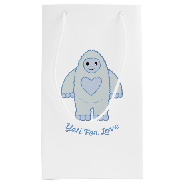 Bolsa De Regalo Pequeña Yeti por amor (Reverso)
