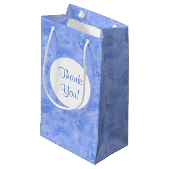 Bolsa De Regalo Pequeña Zafiro sutil del azul del invierno de la