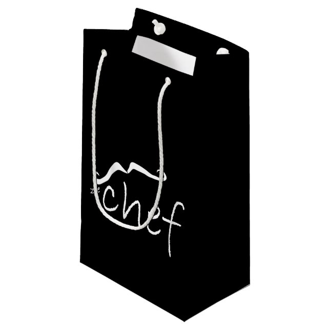 Bolsa De Regalo Pequeña Zee French Chef Black SGB (Angulo Anverso)