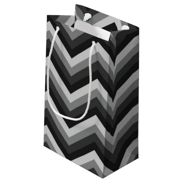 Bolsa De Regalo Pequeña Zigzag retro Chevron del modelo (Angulo reverso)