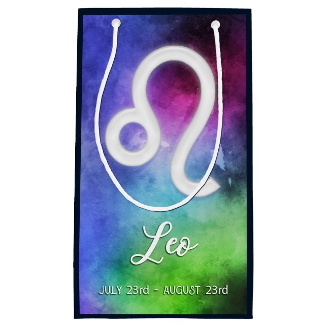 Bolsa De Regalo Pequeña Zodiac : Leo Dates (Anverso)