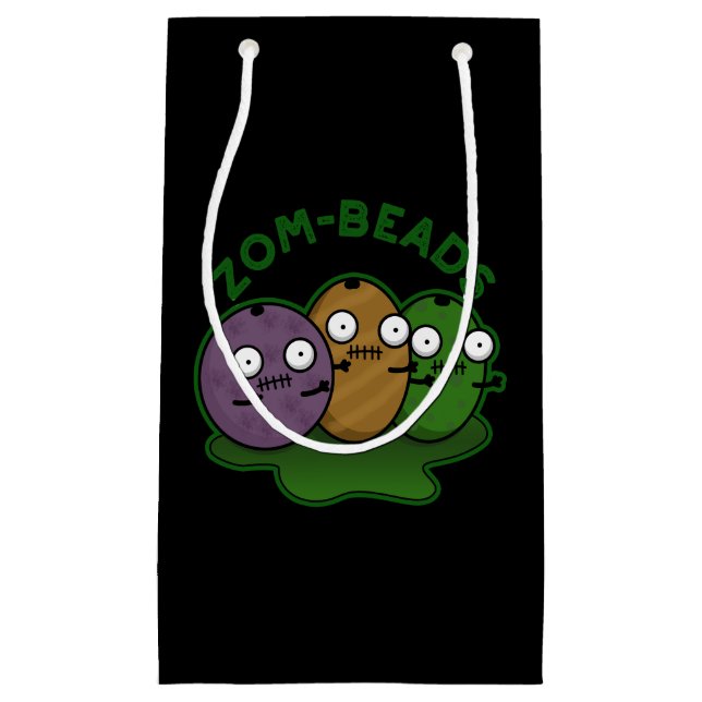 Bolsa De Regalo Pequeña Zom-abalorios Funny Halloween Zombie Beads Pun Dar (Anverso)