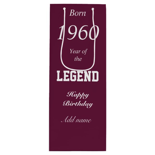 Bolsa de regalo personalizada de cumpleaños para e (Anverso)