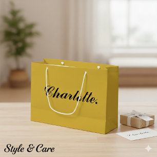 Bolsa de regalo personalizada grande y elegante co