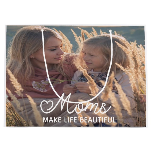 Bolsa De Regalo Personalizada Para Mamá (Anverso)