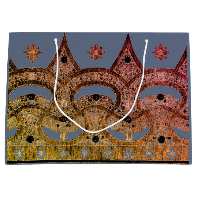 BOLSA DE REGALO personalizado CON PATRÓN CHINO AZU (Anverso)