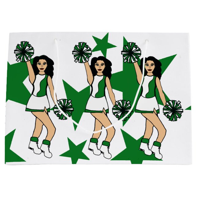 Bolsa de Regalo Personalizado de Tres Saludos Verd (Anverso)