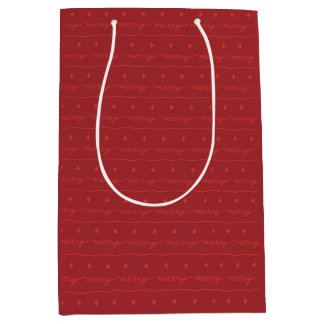 Bolsa de Regalo Rojo de Merry Script para las vaca