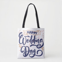 Bolsa de regalo romántico del Día de la Boda Feliz