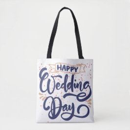 Bolsa de regalo romántico del Día de la Boda Feliz