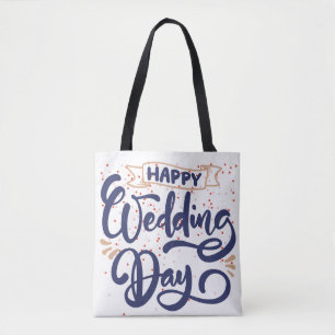 Bolsa de regalo romántico del Día de la Boda Feliz