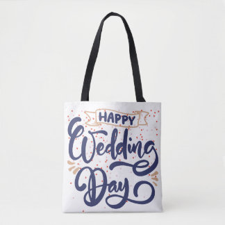 Bolsa de regalo romántico del Día de la Boda Feliz