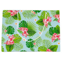 Bolsa de regalo rosa de hibiscus Palm