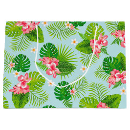 Bolsa de regalo rosa de hibiscus Palm