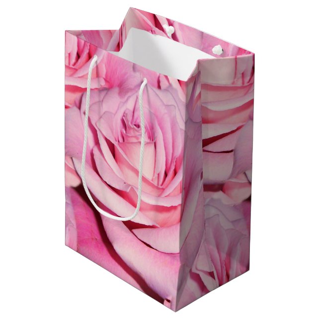 Bolsa de regalo rosa rosa (Angulo Anverso)