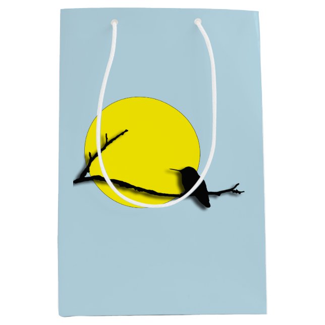 Bolsa de regalo - Silhouette Hummingbird (Anverso)