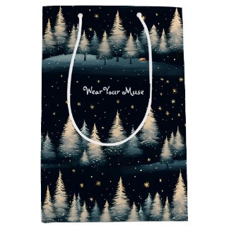 Bolsa de regalo Starry Winter Forest Night