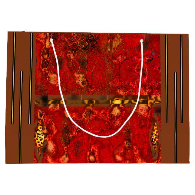 Bolsa de regalo "Tribal Glow" (grande) (Reverso)