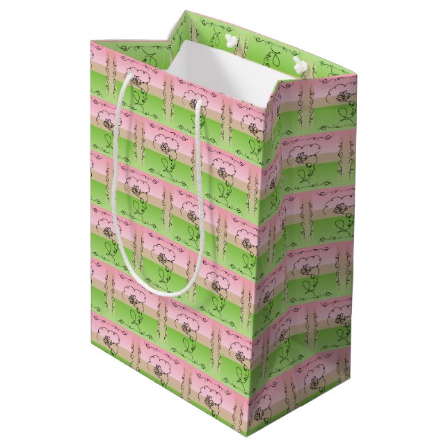 Bolsa de regalo vertical para peones de belleza fl (Angulo reverso)