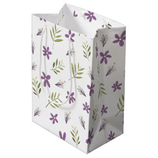 Bolsa de regalo Violetas y flores silvestres
