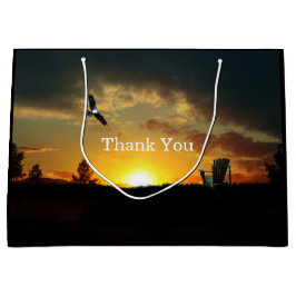 Bolsa de regalo Yellow Sunset Grassy Meadow