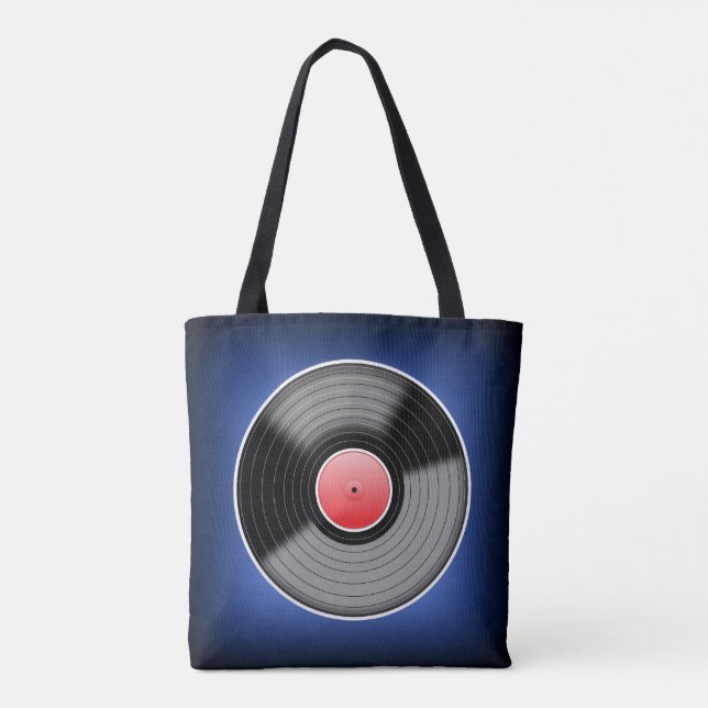 Bolsa de registro de vinilo - Azul. (Reverso)
