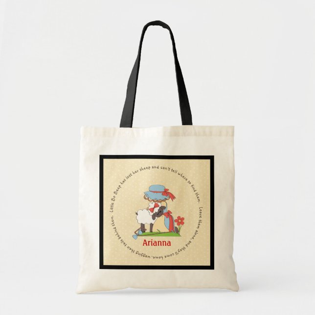 Bolsa de rhyme para la guardería Bo Peep (Frente)