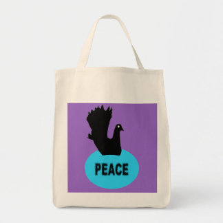 Bolsa de ropa de la paz de la paloma negra