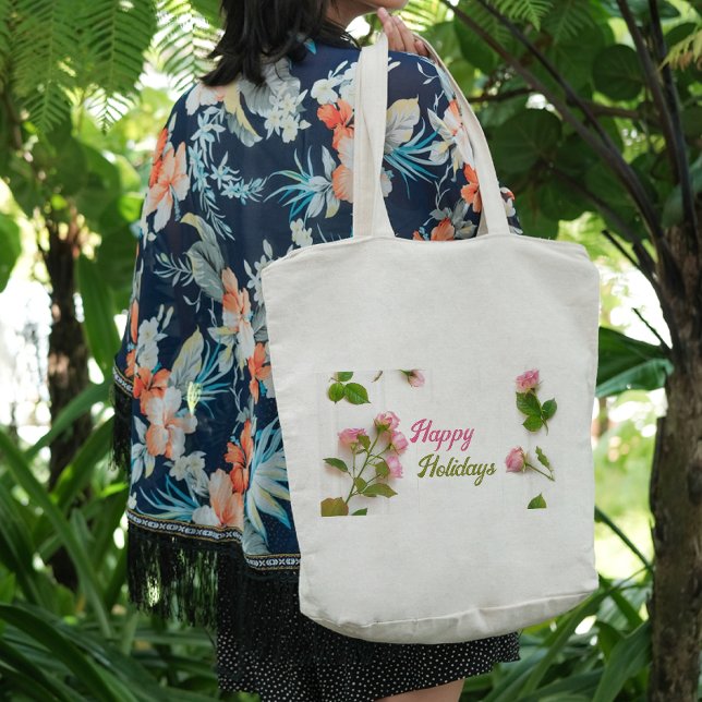 Bolsa de rosas rosadas (Bunch of pink roses Tote Bag
)