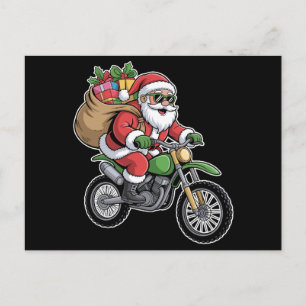 Bolsa de Santa Claus de Navidad Xmas en Motociclet