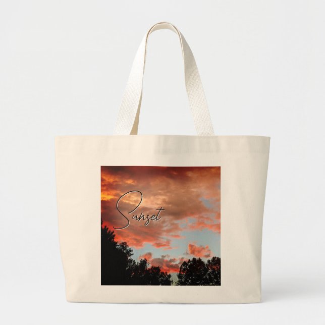 Bolsa de sol del cielo rojo del tote (Frente)
