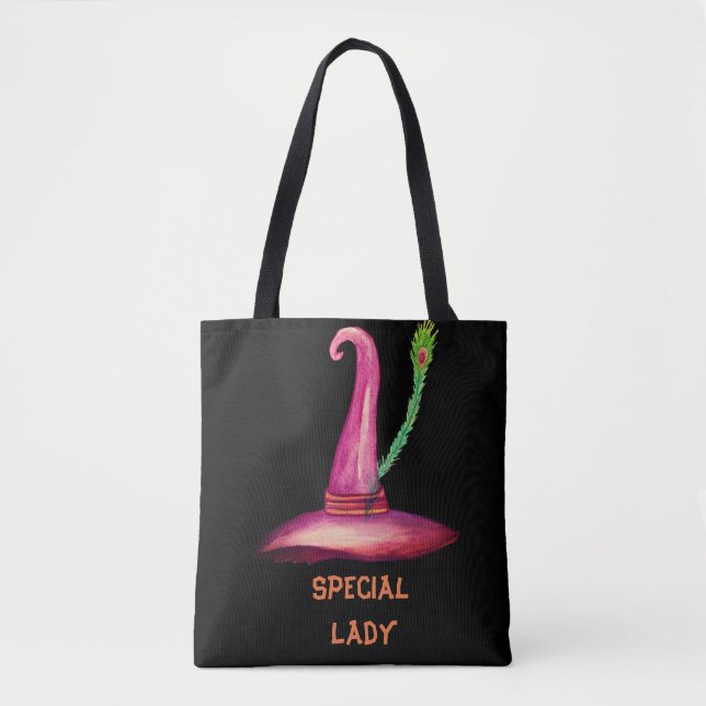 Bolsa de sombrero de bruja de Halloween para dama  (Anverso)