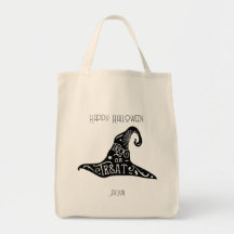 Bolsa de sombrero de bruja personalizable - Truco