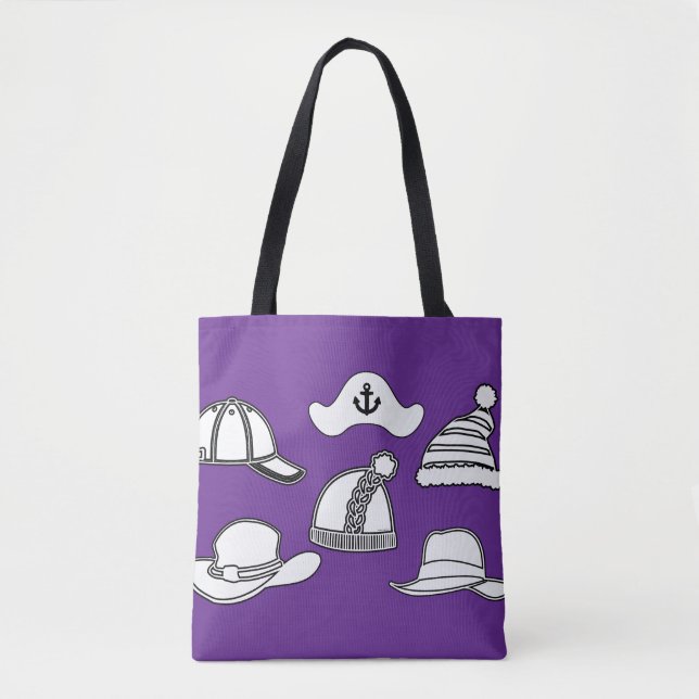 Bolsa de sombrero de lila Fun Tote (Anverso)
