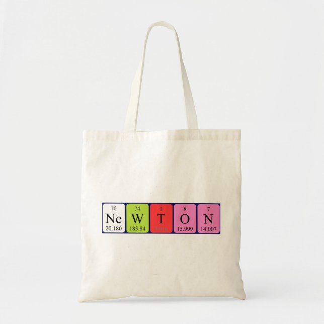Bolsa de tabla periódica de Newton (Frente)