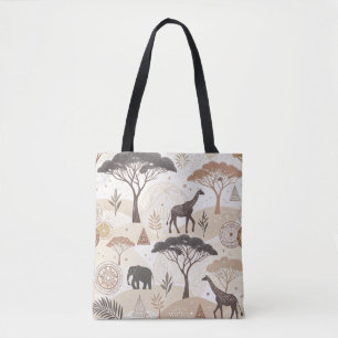 Bolsa de té africana con animales con tema de safa