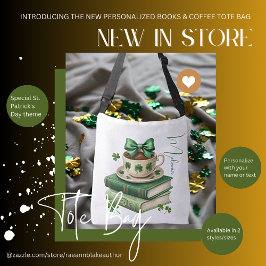 Bolsa de té, café y shamrock personalizados