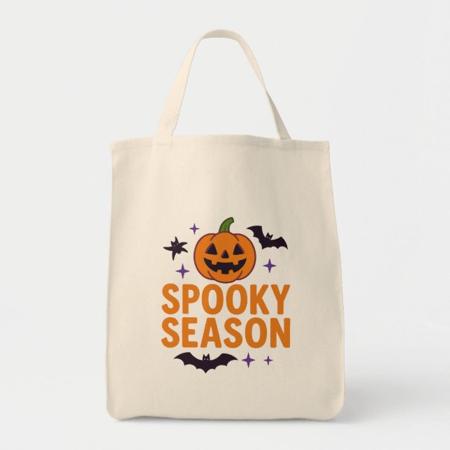 Bolsa de té clásica de Halloween ecológica (Frente)