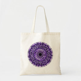 Bolsa de té con diseño de mandala morada