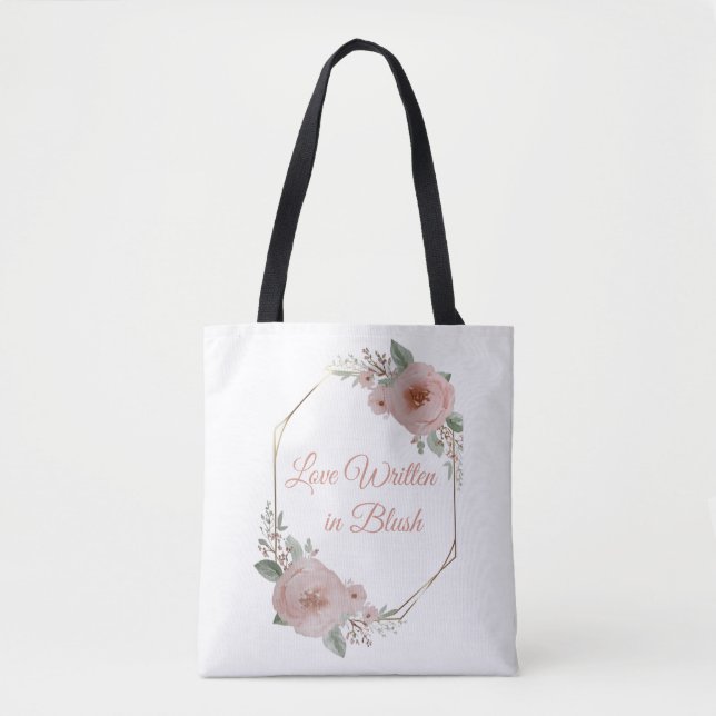 Bolsa de té de Boda Rubor & Breeze - Elegante W mo (Anverso)