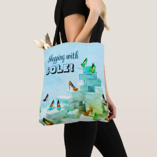 Bolsa de té de compras divertidas para el amante d