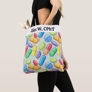 Bolsa de té de farmacia personalizada con píldoras