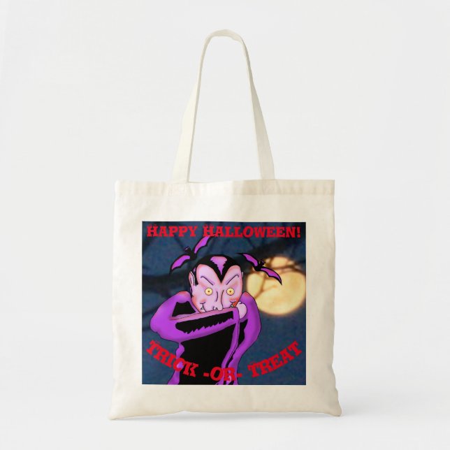 Bolsa de té de Halloween con vampiros (Frente)